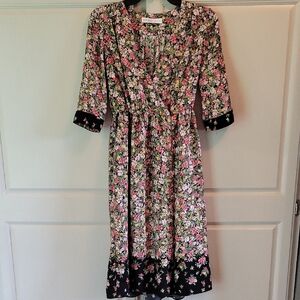 Zara Crossed Floral Wrap Dress